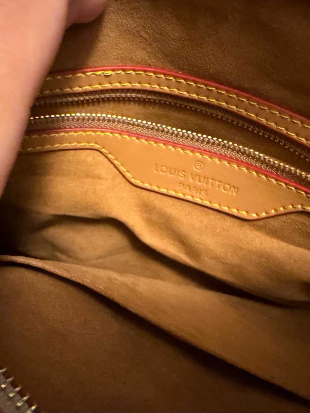 Louis Vuitton Multicolor Canvas Satchel with Blue and Tan Accents - Picture 8 of 9